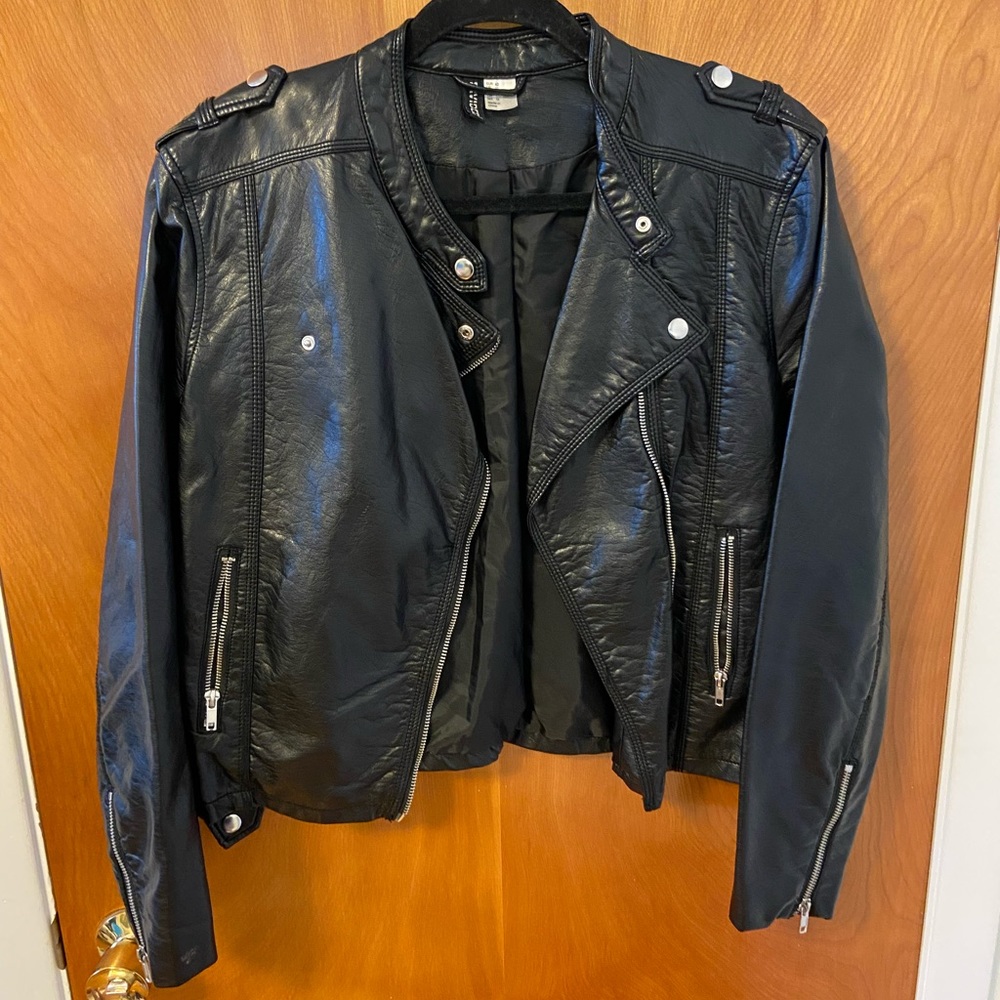 H&M faux leather jacket